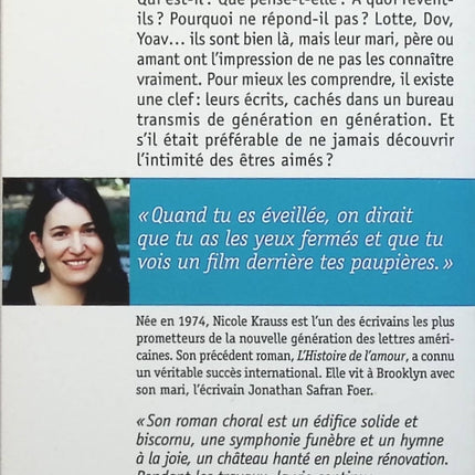 La grande maison - Nicole Krauss - Livre