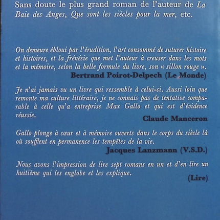 Les hommes naissent tous le même jour, tome 1 : Aurore - Max Gallo - Livre
