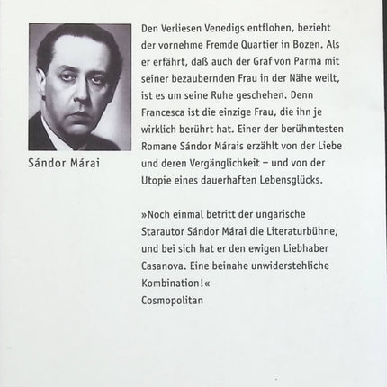 Die Grafin Von Parma - Sandor Marai - livre en Allemand