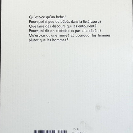 Le bébé - Marie Darrieussecq - Livre