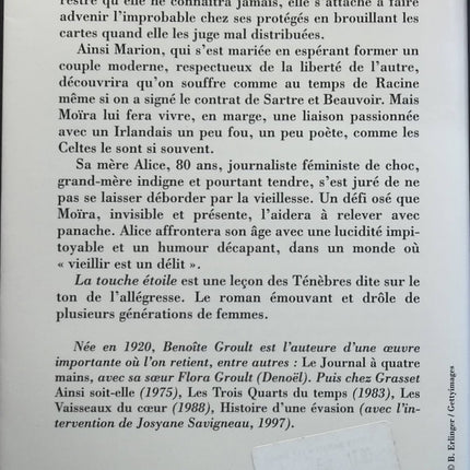 La Touche étoile - Benoîte Groult - Livre