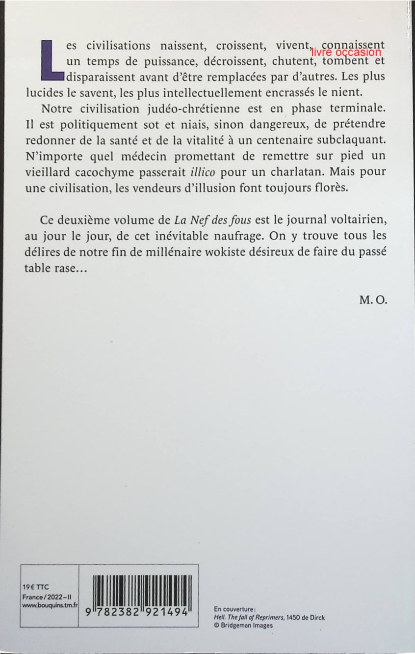 La nef des fous, tome 2 : Année 2021 - Michel Onfray - Livre