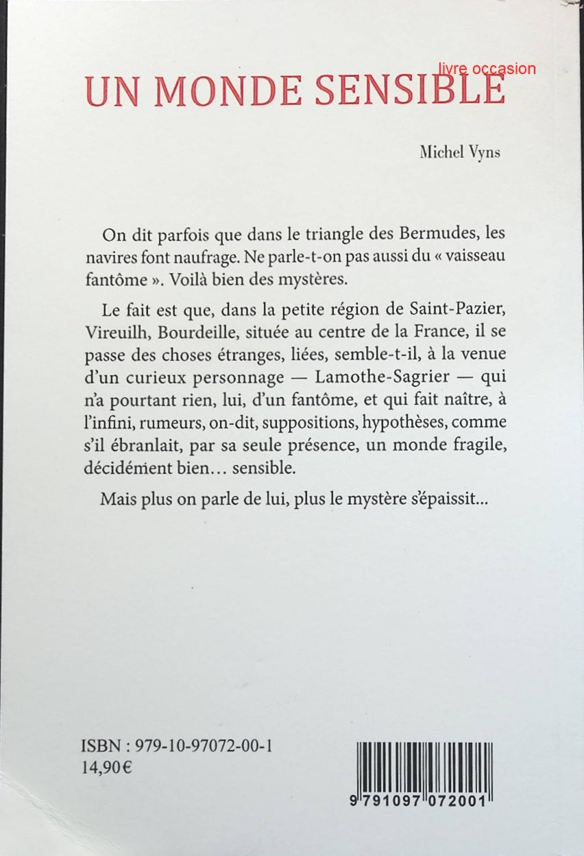 Un monde sensible - Michel Vyns - Livre