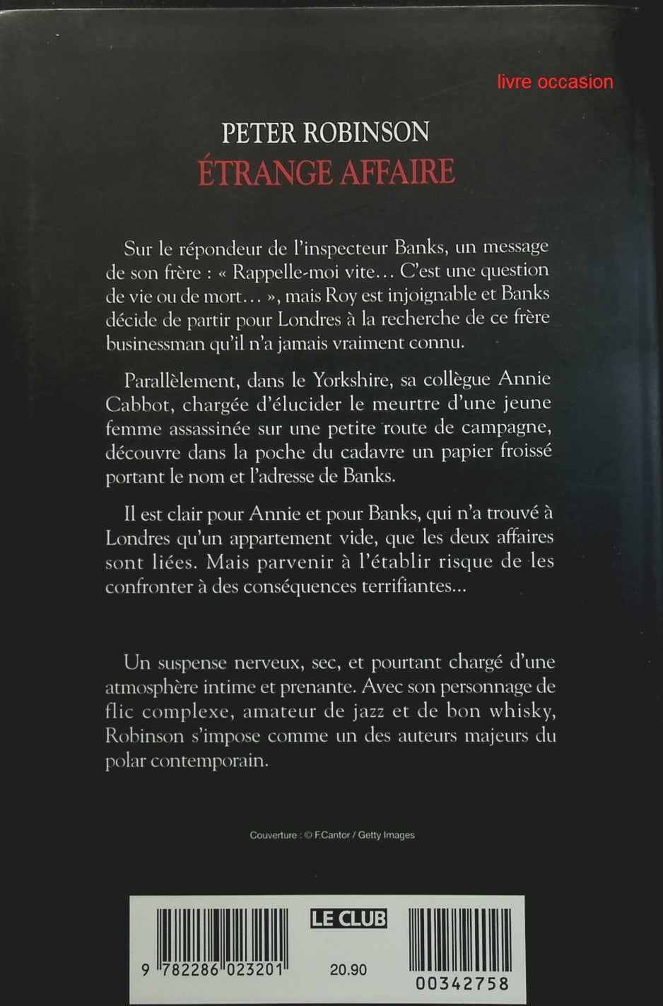 Étrange affaire - Peter Robinson - Livre