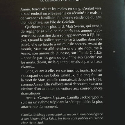 Le gardien de phare - Camilla Läckberg - livre