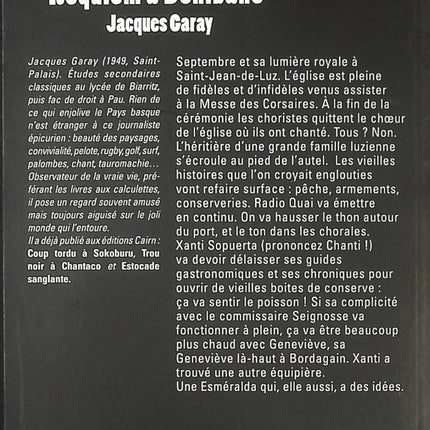Requiem à Donibane - Jacques Garay - Livre