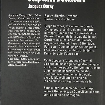 Coup tordu à Sokoburu - Jacques Garay - Livre