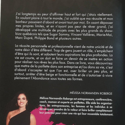 Née pour briller - Mélissa Normandin Roberge - livre