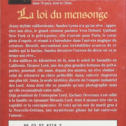 La loi du mensonge - JoAnn Ross - livre