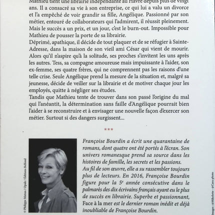 Face à la mer - Françoise Bourdin - livre