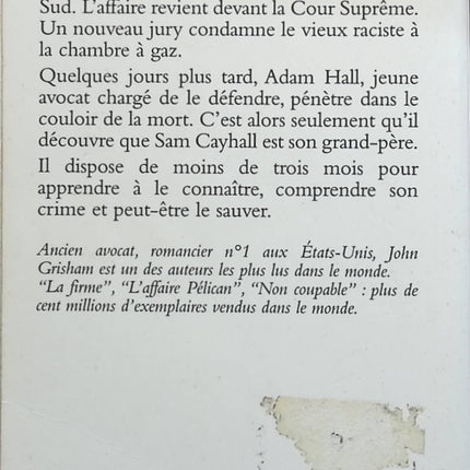 Le couloir de la mort – John Grisham – thriller juridique américain justice prison occasion - livre