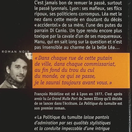 La Politique du tumulte - François Médéline - Livre