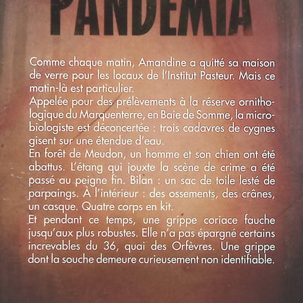 Pandemia - Franck Thilliez - livre