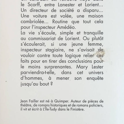 Les bruines de Lanester - Jean Failler - Livre
