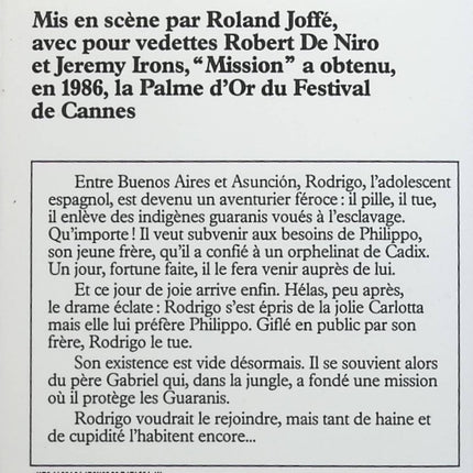 La mission - Robert Bolt - livre