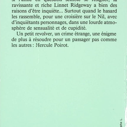 Mort sur le Nil - Agatha Christie - Livre