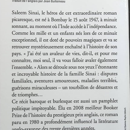 Les Enfants de minuit - Salman Rushdie - livre