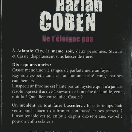 Ne t'éloigne pas - Harlan Coben - livre