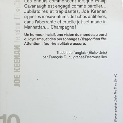 Le Retour d'Elsa Champion - Joe Keenan - livre