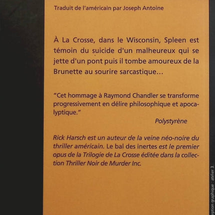 Le Bal des inertes - Rick Harsch - livre