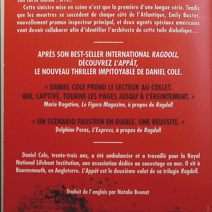 L'appât - Daniel Cole - livre