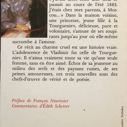 Premier Amour - Ivan Tourgueniev - livre