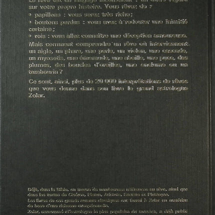 La clé des songes et des rêves - Zolar - Livre