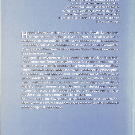 Je n'aurai pas le temps - Hubert Reeves - Livre