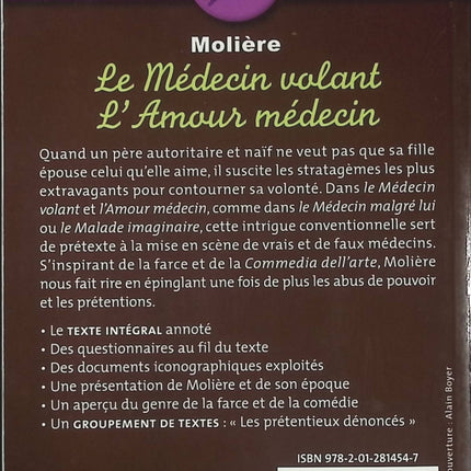 Le Médecin volant L'amour médecin - Molière - Livre
