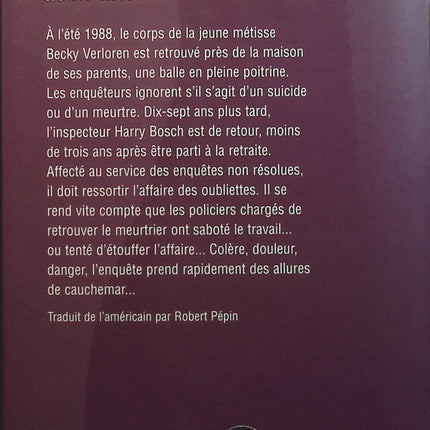 Deuil interdit - Michael Connelly - livre