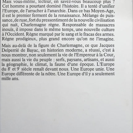 Charlemagne - Jacques Delperrié de Bayac - livre