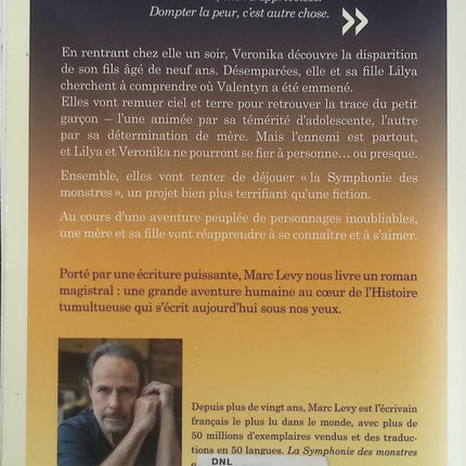 La Symphonie des monstres - Marc Levy - livre