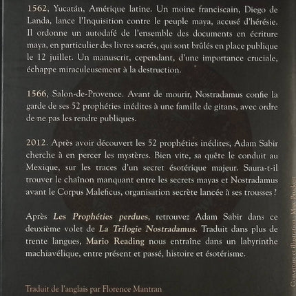 La trilogie Nostradamus- tome 2 - L'hérésie Maya - Mario Reading - Livre