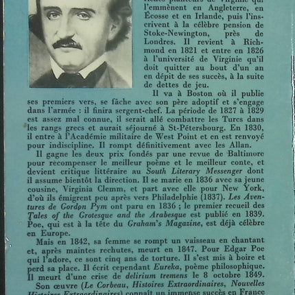 Histoires extraordinaires - Edgar Allan Poe - livre