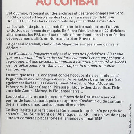 Les F.F.I. au combat - Dominique Lormier - Livre