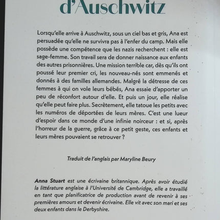 La sage-femme d'Auschwitz - Anna Stuart - livre