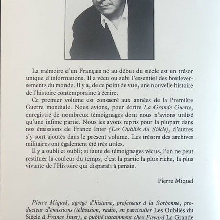Les hommes de la Grande guerre : Histoires vraies - Pierre Miquel - Livre