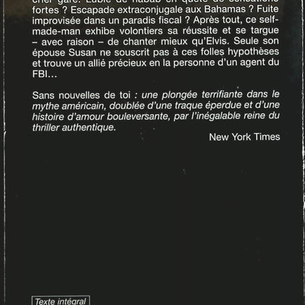 Sans nouvelles de toi - Ann Rule - livre