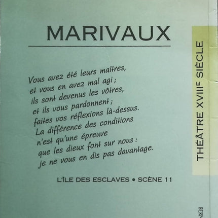 L'Île des esclaves - Pierre de Marivaux - livre