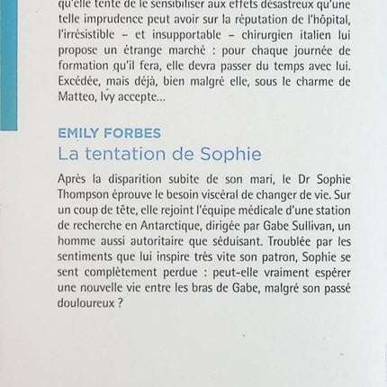 Séduite par un chirurgien - La tentation de Sophie - Louisa George Emily Forbes - Livre