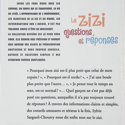 Le zizi, questions et réponses - Sylvie Sargueil - Livre