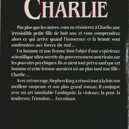 Charlie - Stephen King - livre