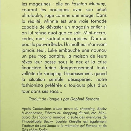 Mini-accro du shopping - Sophie Kinsella - livre