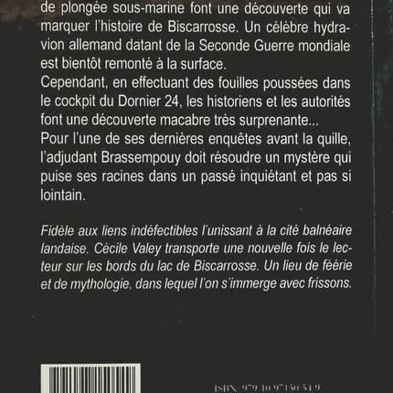 Lac de Biscarrosse - Pêche mortelle en 4 leçons - Cécile Valey - livre