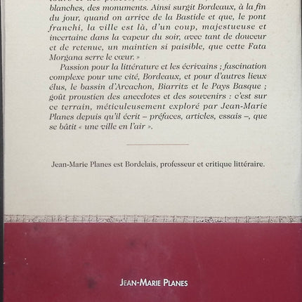 Une ville bâtie en l'air - Jean-Marie Planes - Livre