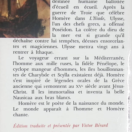 L'Odyssée - Homère - Livre