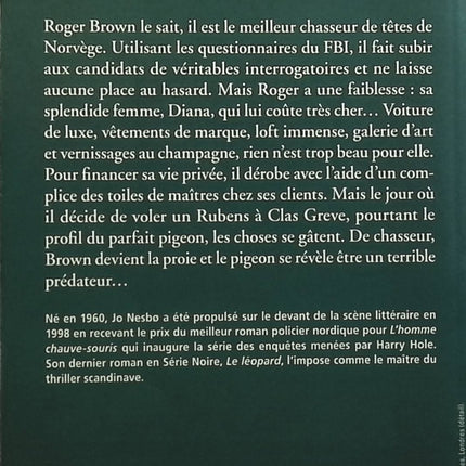 Chasseurs de têtes - Jo Nesbø - livre
