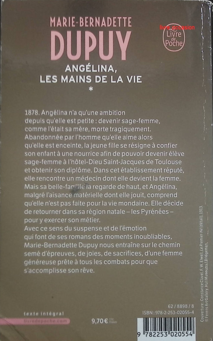 Angélina, tome 1 : Les mains de la vie - Marie-Bernadette Dupuy - Livre