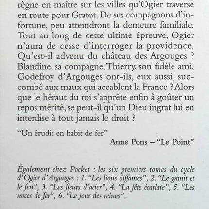 Cycle d'Ogier d'Argouges, tome 7 : L'épervier de feu - Pierre Naudin - livre