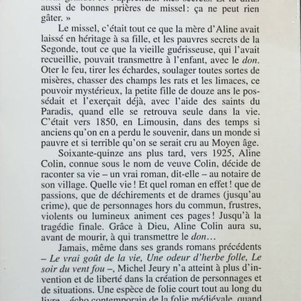 La grâce et le venin - Michel Jeury - livre
